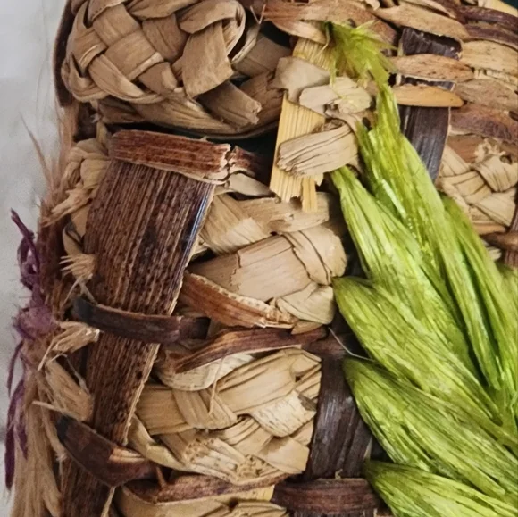 Vintage,a piece of art straw bag - Picture 6 of 7